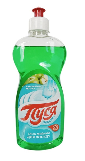 ПУСЯ Засіб для миття посуду Яблуко 500 мл